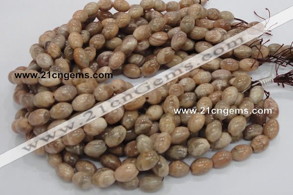 CMS07 15.5 inches 10*14mm rice moonstone gemstone beads wholesale