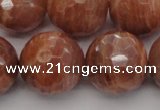 CMS1018 15.5 inches 18mm faceted round AA grade moonstone beads