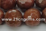 CMS1019 15.5 inches 20mm faceted round AA grade moonstone beads