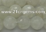 CMS1045 15.5 inches 14mm faceted round A grade white moonstone beads