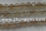 CMS1063 15.5 inches 4mm round grey moonstone beads wholesale