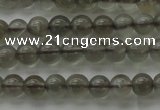 CMS1070 15.5 inches 4mm round grey moonstone beads wholesale