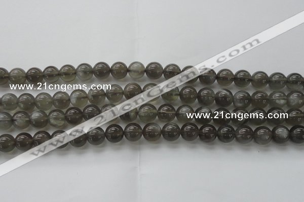 CMS1072 15.5 inches 8mm round grey moonstone beads wholesale