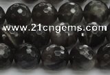 CMS1077 15.5 inches 10mm faceted round grey moonstone beads wholesale