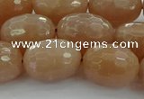 CMS1101 15.5 inches 13*18mm faceted rice moonstone gemstone beads