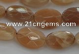 CMS1105 15.5 inches 10*14mm faceted oval moonstone gemstone beads