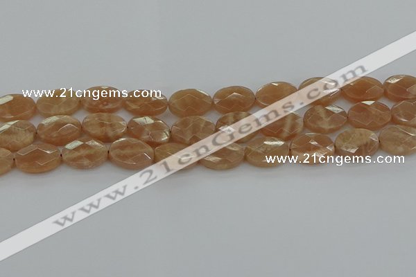 CMS1106 15.5 inches 12*16mm faceted oval moonstone gemstone beads