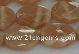 CMS1107 15.5 inches 13*18mm faceted oval moonstone gemstone beads