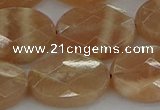 CMS1108 15.5 inches 15*20mm faceted oval moonstone gemstone beads