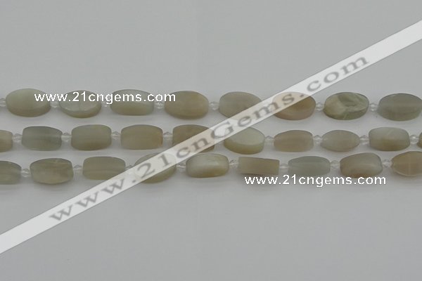 CMS1140 15.5 inches 10*16mm oval moonstone gemstone beads