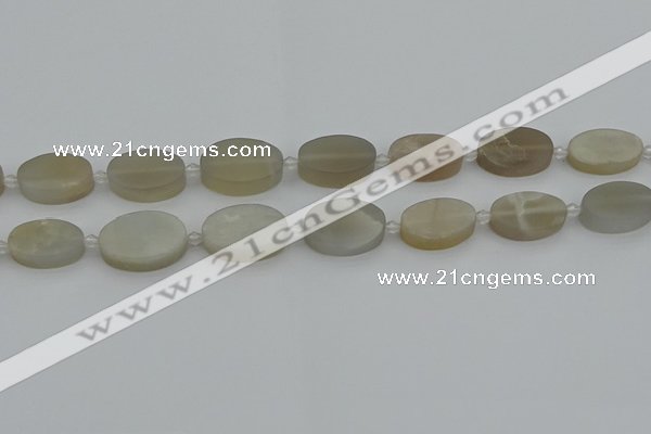 CMS1142 15.5 inches 15*22mm oval moonstone gemstone beads