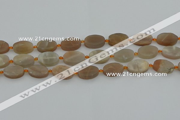 CMS1145 15.5 inches 15*20mm oval moonstone gemstone beads