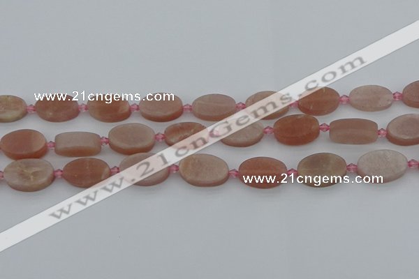 CMS1147 15.5 inches 12*20mm oval moonstone gemstone beads