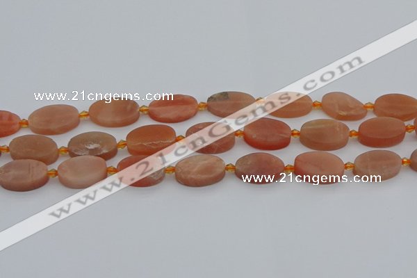 CMS1150 15.5 inches 12*20mm oval moonstone gemstone beads