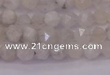 CMS1153 15.5 inches 6mm faceted nuggets white moonstone beads