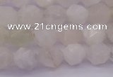 CMS1154 15.5 inches 8mm faceted nuggets white moonstone beads