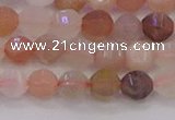 CMS1166 15.5 inches 6mm faceted round rainbow moonstone beads