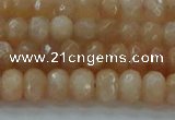 CMS1170 15.5 inches 4*6mm faceted rondelle moonstone beads