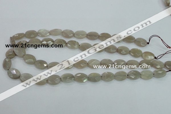 CMS132 15.5 inches 12*16mm faceted oval moonstone gemstone beads