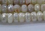 CMS1341 15.5 inches 4*6mm faceted rondelle AB-color white moonstone beads