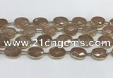 CMS1345 7.5 inches 13*18mm faceted oval moonstone beads