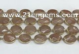 CMS1346 7.5 inches 15*20mm faceted oval moonstone beads