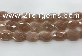 CMS1355 18*24mm - 20*25mm faceted octagonal moonstone beads