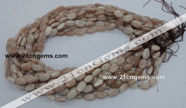 CMS14 15.5 inches 8*12mm oval moonstone gemstone beads wholesale