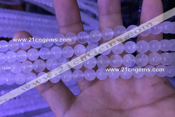 CMS1410 15.5 inches 8mm round white moonstone gemstone beads