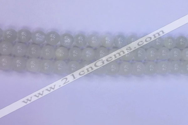 CMS1487 15.5 inches 8mm round white moonstone beads wholesale
