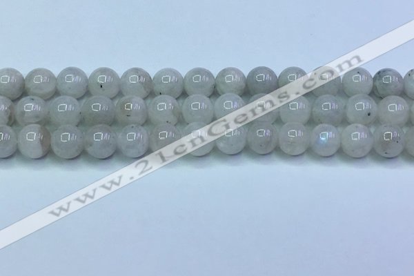 CMS1491 15.5 inches 8mm round white moonstone beads wholesale