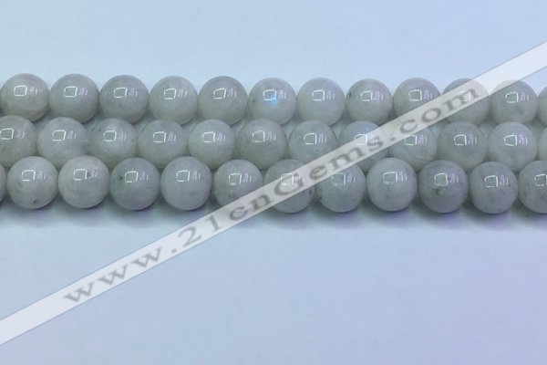 CMS1493 15.5 inches 12mm round white moonstone beads wholesale