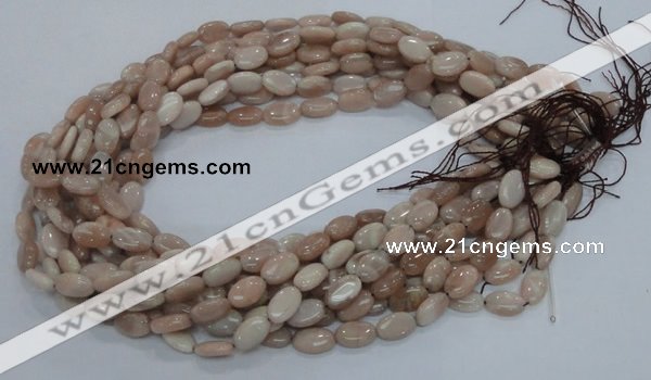 CMS15 15.5 inches 10*14mm oval moonstone gemstone beads wholesale