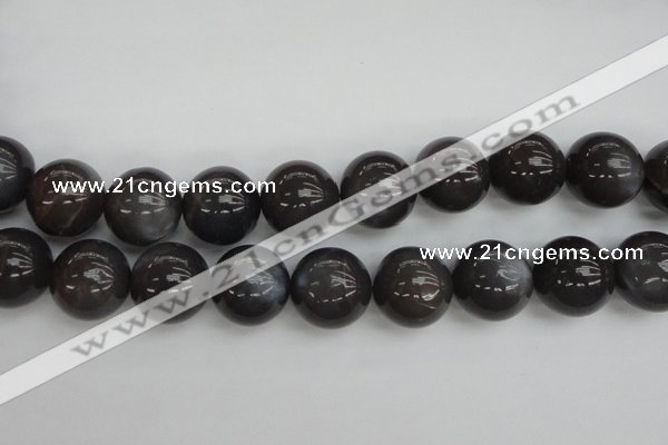 CMS150 15.5 inches 16mm round natural grey moonstone beads