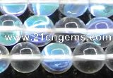 CMS1504 15.5 inches 12mm round synthetic moonstone beads wholesale