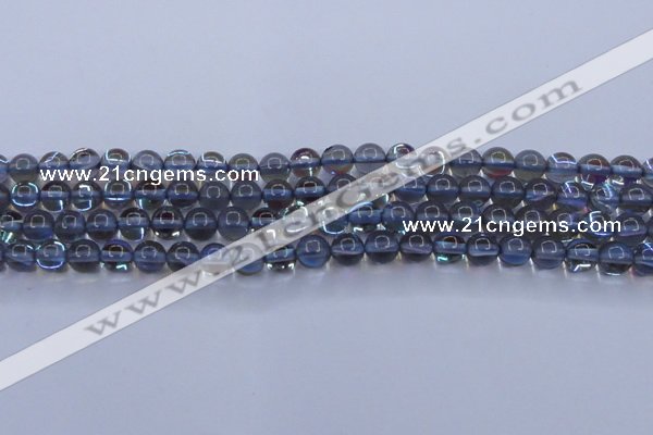 CMS1512 15.5 inches 8mm round synthetic moonstone beads wholesale