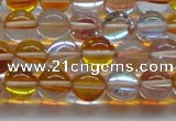 CMS1532 15.5 inches 8mm round synthetic moonstone beads wholesale