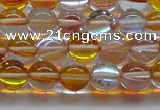 CMS1533 15.5 inches 10mm round synthetic moonstone beads wholesale