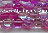 CMS1542 15.5 inches 8mm round synthetic moonstone beads wholesale