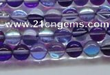 CMS1571 15.5 inches 6mm round synthetic moonstone beads wholesale