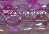 CMS1594 15.5 inches 12mm round synthetic moonstone beads wholesale