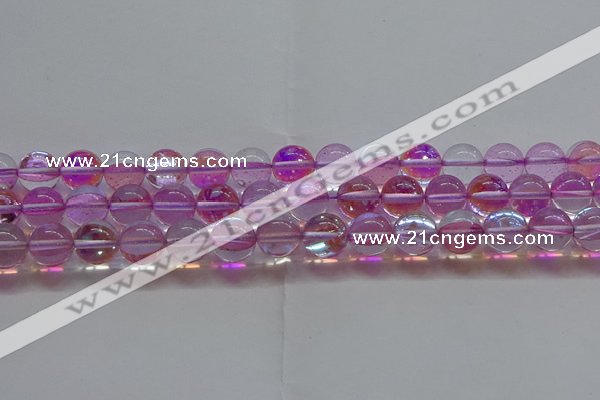 CMS1594 15.5 inches 12mm round synthetic moonstone beads wholesale