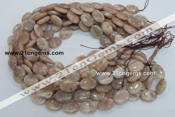 CMS16 15.5 inches 12*16mm oval moonstone gemstone beads wholesale