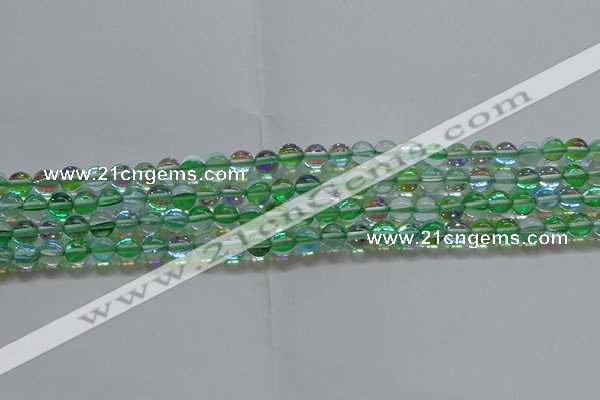 CMS1601 15.5 inches 6mm round synthetic moonstone beads wholesale