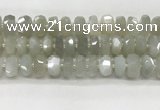 CMS1658 15.5 inches 6*13mm - 8*14mm faceted tyre moonstone beads