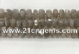 CMS1661 15.5 inches 6*12mm - 8*13mm faceted tyre moonstone beads