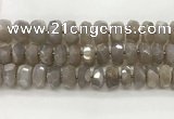 CMS1662 15.5 inches 6*13mm - 8*14mm faceted tyre moonstone beads