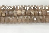 CMS1665 15.5 inches 6*12mm - 8*13mm faceted tyre moonstone beads