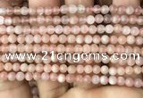 CMS1670 15.5 inches 4mm round moonstone beads wholesale