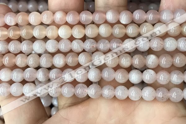 CMS1671 15.5 inches 6mm round moonstone beads wholesale